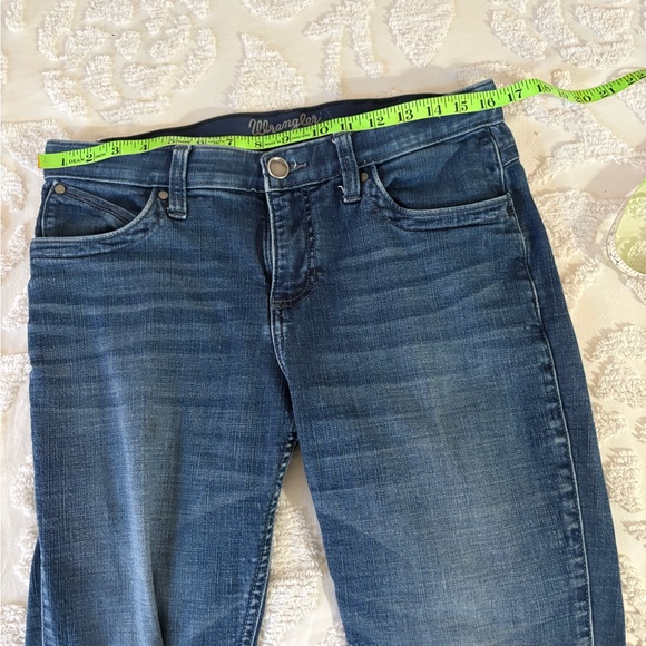 Wrangler Women's Q-Baby Mid Rise Bootcut Ultimate Riding Blue Jeans - Picture 7 of 7